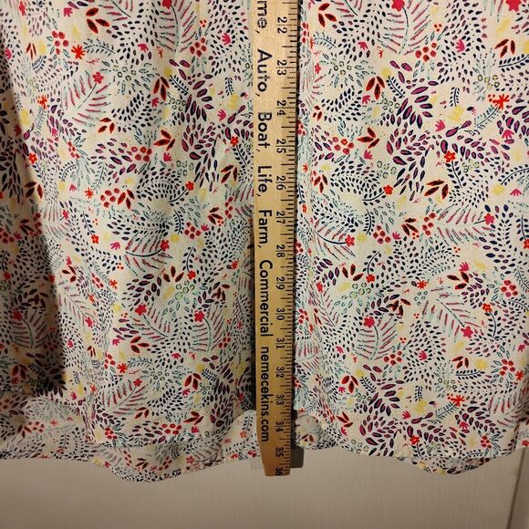 Cremieux shirt mens 3XB 3XL XXXL BIG white floral all over button short sleeve - Picture 5 of 7